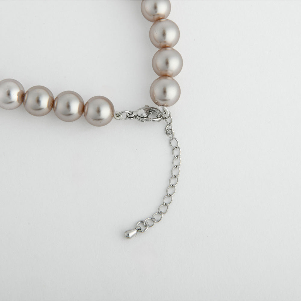 TOTAPARI Mocha Brown Pearls Necklace with Earrings