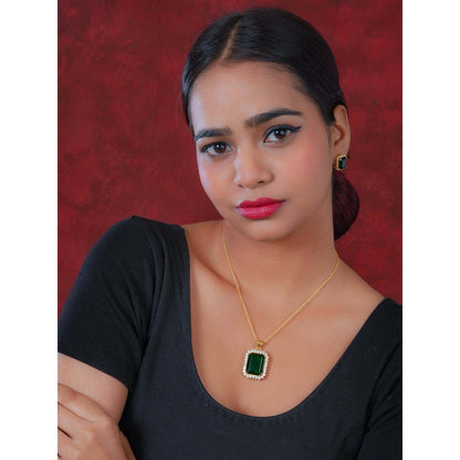 TOTAPARI Emerald Green Allure Jewellery Set