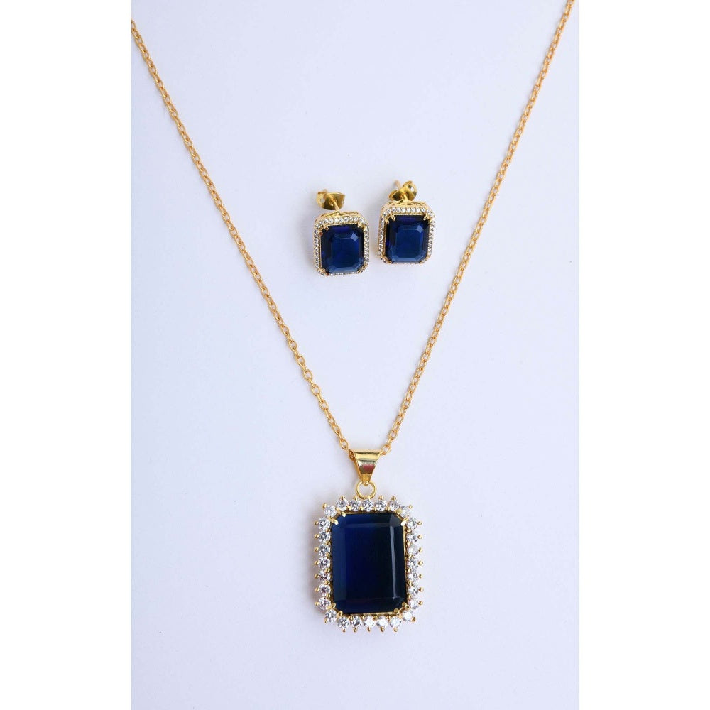 TOTAPARI Sapphire Blue Allure Jewellery Set