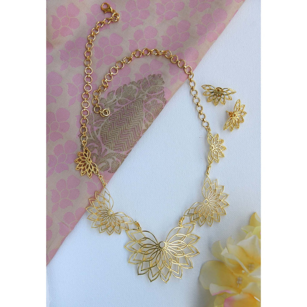 TOTAPARI Gold Jal Mahal Jewellery Set