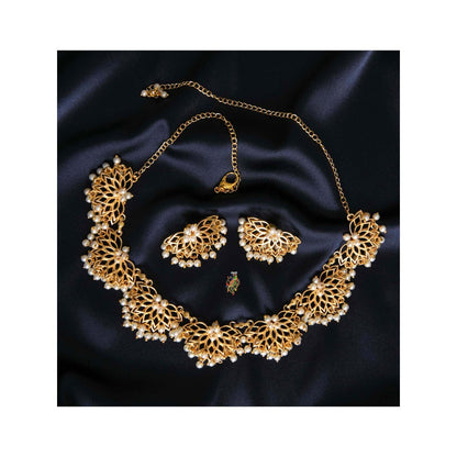 TOTAPARI Gold Lotus Mist Jewellery Set