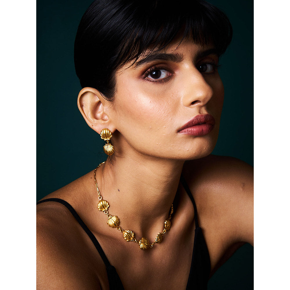 Trazenie Jalparis Bay Jewellery Set-Earrings with Necklace