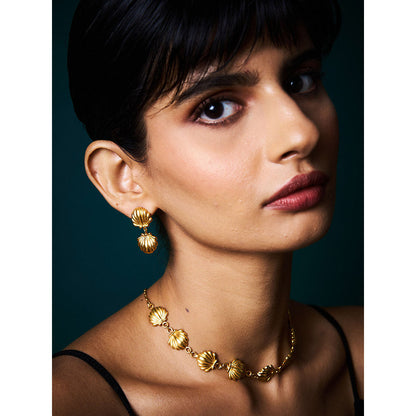 Trazenie Jalparis Bay Jewellery Set-Earrings with Necklace