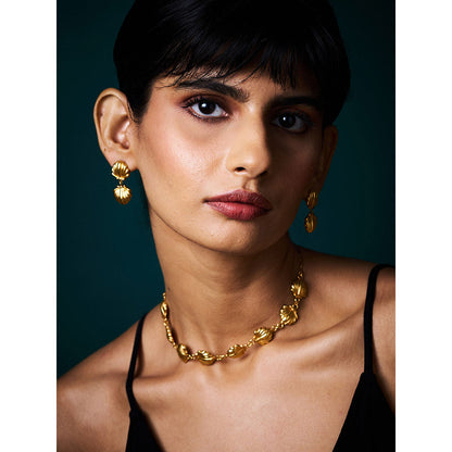 Trazenie Jalparis Bay Jewellery Set-Earrings with Necklace