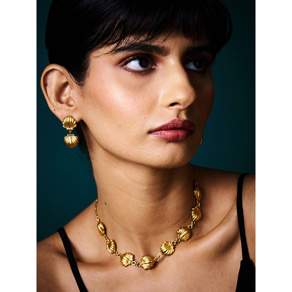 Trazenie Jalparis Bay Jewellery Set-Earrings with Necklace