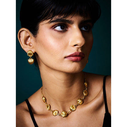 Trazenie Jalparis Bay Jewellery Set-Earrings with Necklace