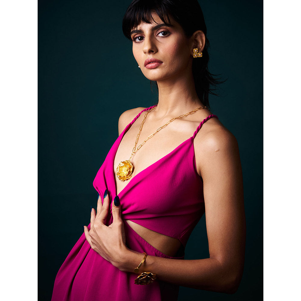 Trazenie Champa Jewellery Set - Long Necklace with Bracelet