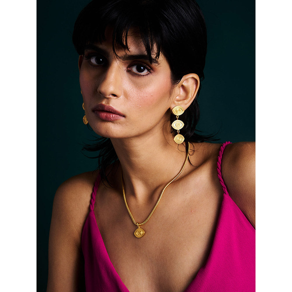 Trazenie Drishti Jewellery Set -Earrings with Necklace