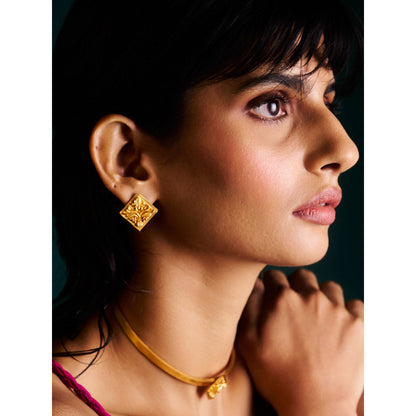 Trazenie Nalini Jewellery Set-Studs with Choker