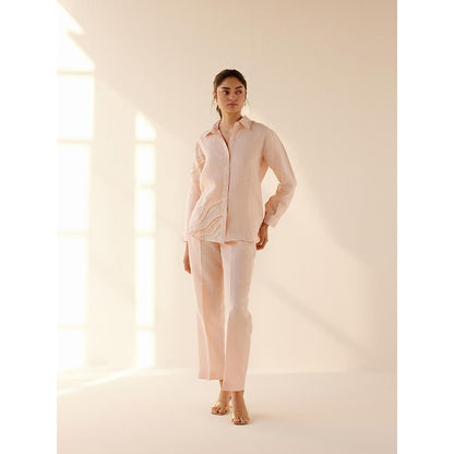 TRISARA Pink Linen Dune Co-Ord (Set of 2)