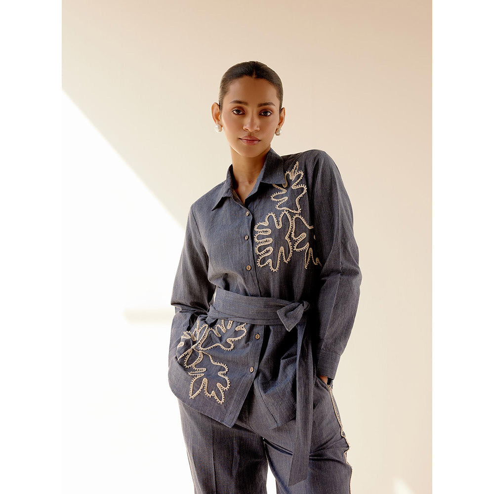 TRISARA Grey Blossom Co-Ord (Set of 3)