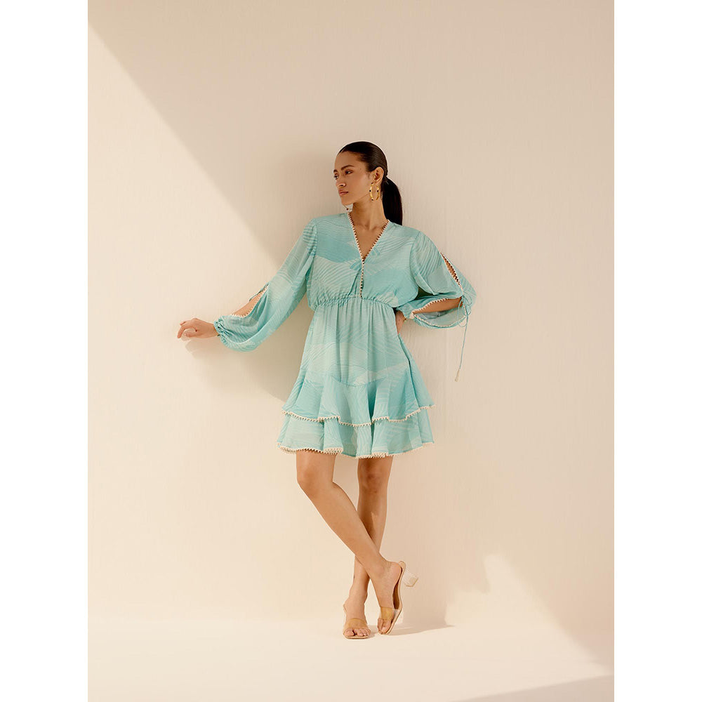 TRISARA Blue Paradise Dress