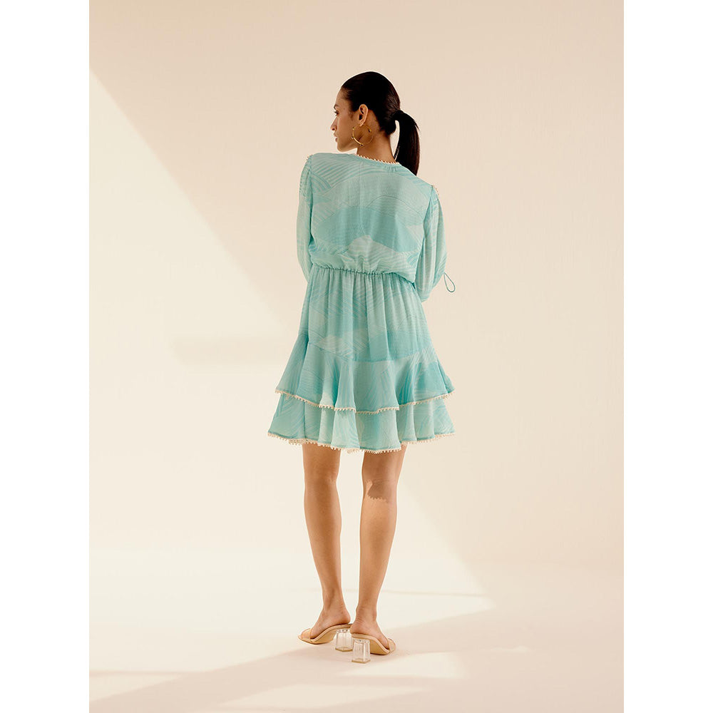 TRISARA Blue Paradise Dress