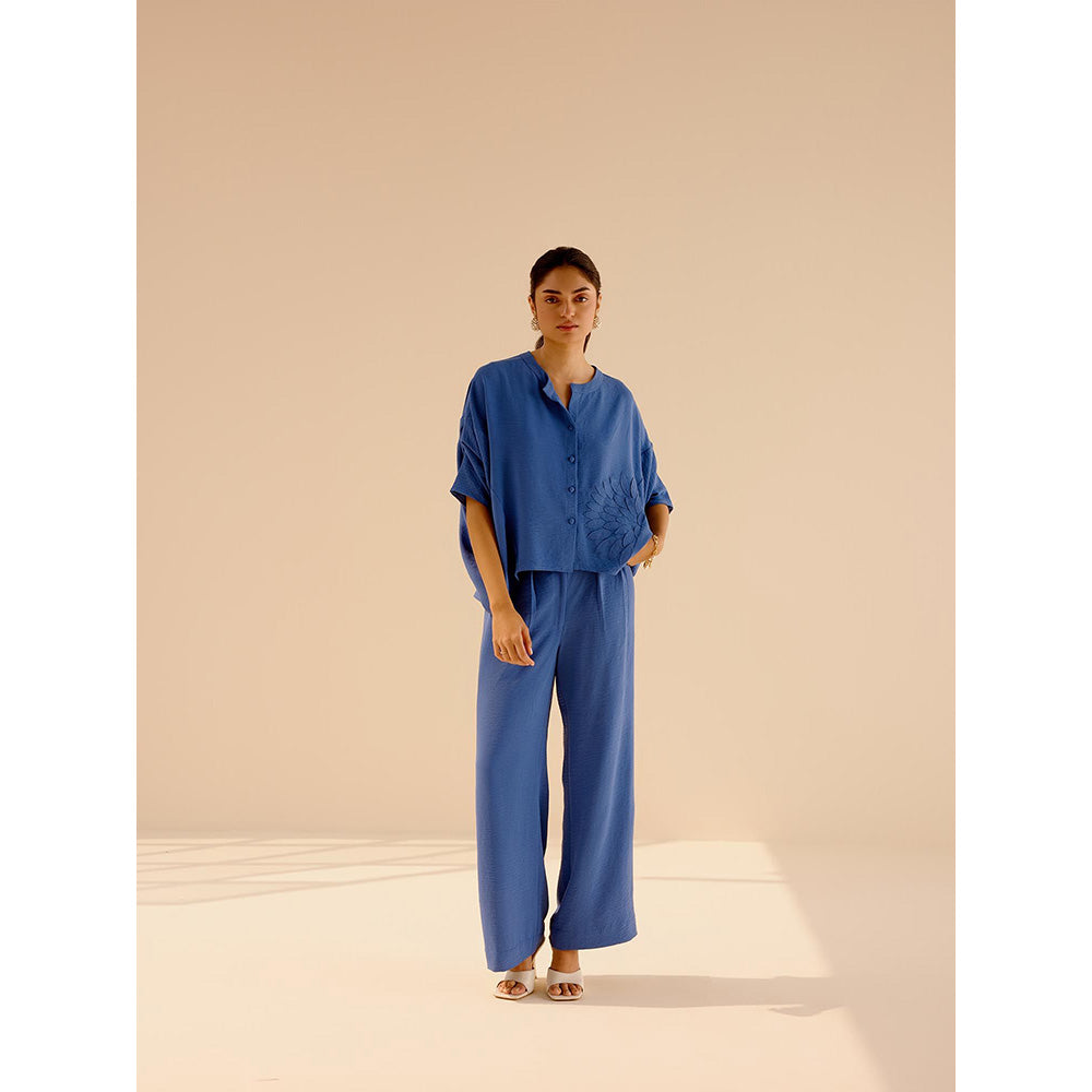 TRISARA Blue Wild Rose Co-Ord (Set of 2)