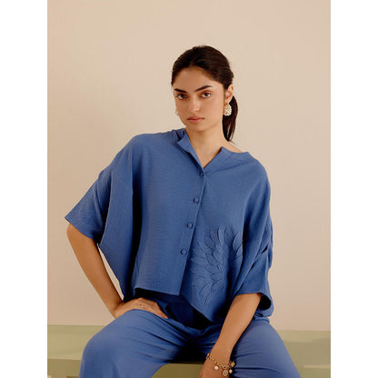 TRISARA Blue Wild Rose Co-Ord (Set of 2)