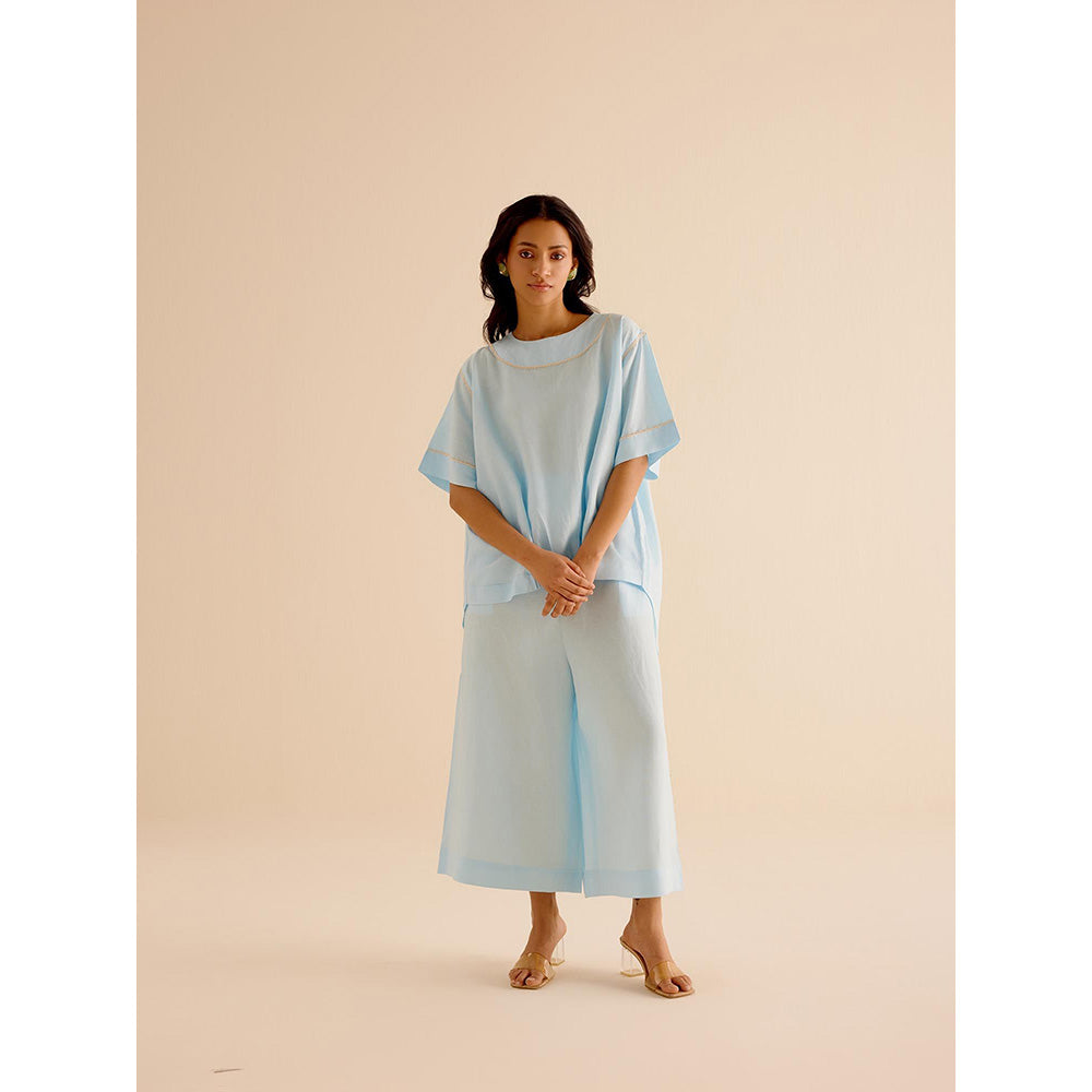 TRISARA Blue Picnic Co-Ord (Set of 2)