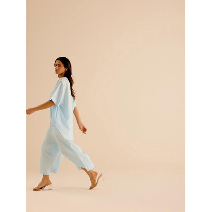 TRISARA Blue Picnic Co-Ord (Set of 2)