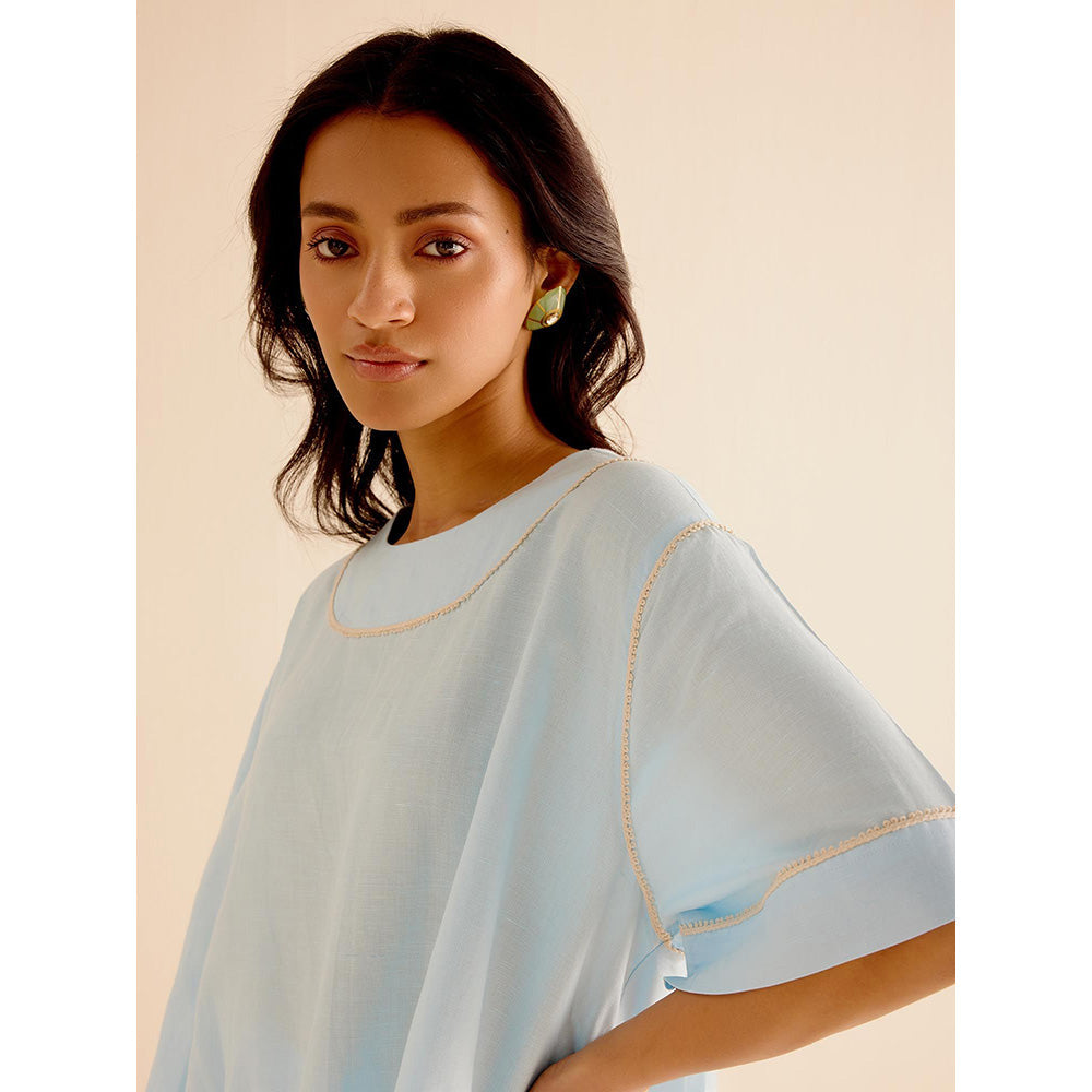 TRISARA Blue Picnic Co-Ord (Set of 2)