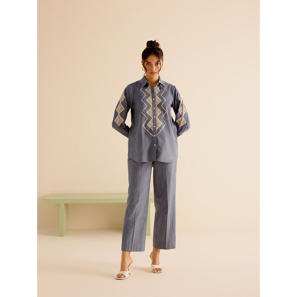 TRISARA Grey Bluebell Co-Ord (Set of 2)