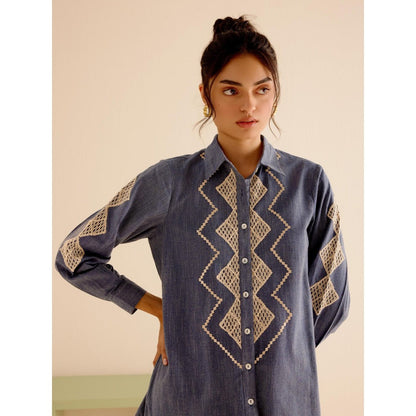 TRISARA Grey Bluebell Co-Ord (Set of 2)