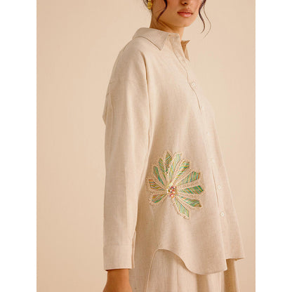 TRISARA Beige Savannah Co-Ord (Set of 2)