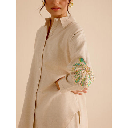 TRISARA Beige Savannah Co-Ord (Set of 2)