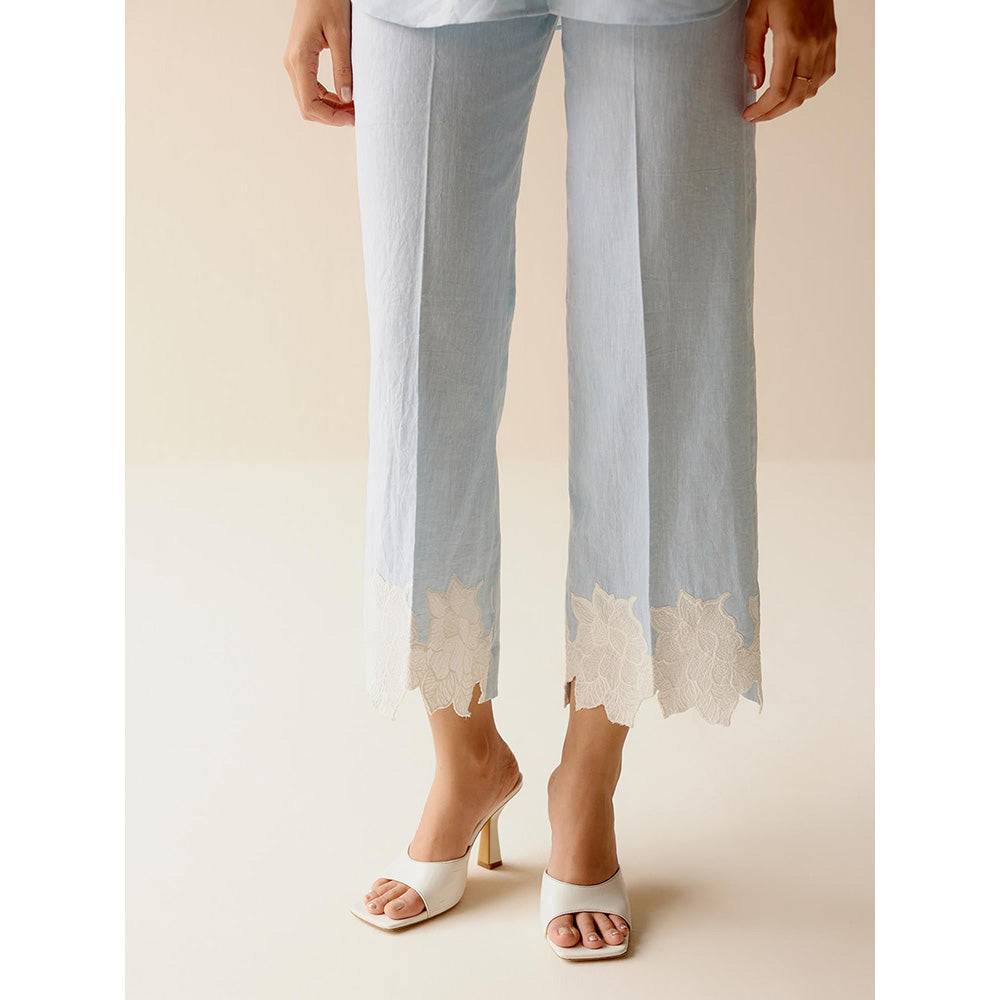 TRISARA Blue Blossom Linen Co-Ord (Set of 2)