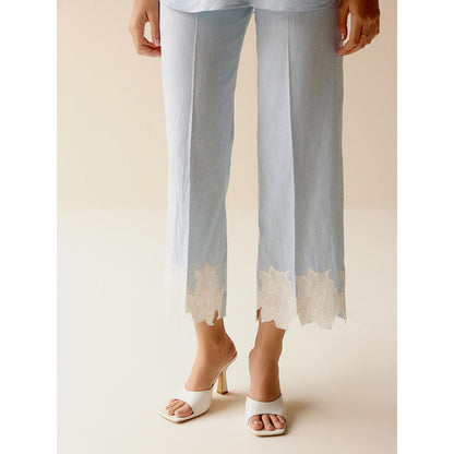 TRISARA Blue Blossom Linen Co-Ord (Set of 2)