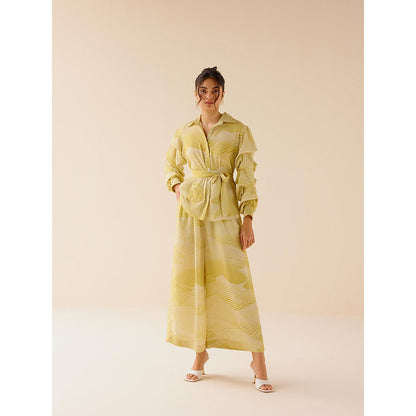 TRISARA Yellow Oasis Co-Ord (Set of 3)