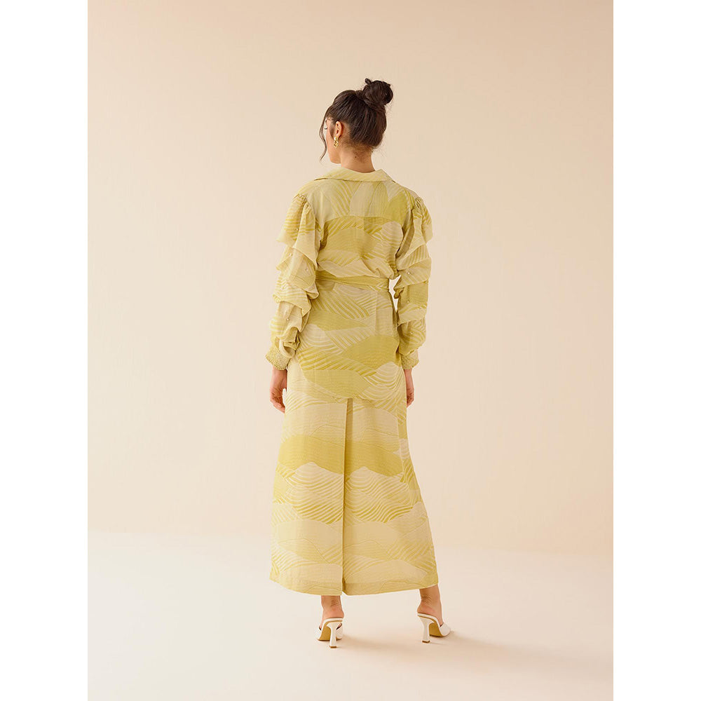 TRISARA Yellow Oasis Co-Ord (Set of 3)