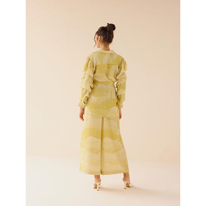 TRISARA Yellow Oasis Co-Ord (Set of 3)