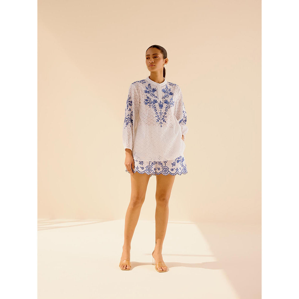 TRISARA Meadow Embroidered Top and Shorts (Set of 2)