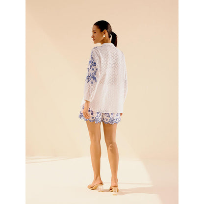 TRISARA Meadow Embroidered Top and Shorts (Set of 2)