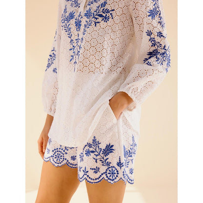 TRISARA Meadow Embroidered Top and Shorts (Set of 2)