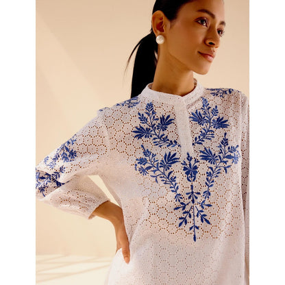 TRISARA Meadow Embroidered Top and Shorts (Set of 2)