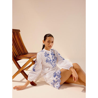 TRISARA Meadow Embroidered Top and Shorts (Set of 2)