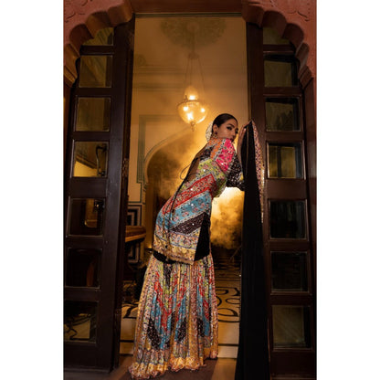 Tussya by Shreya Manah Black Dupatta