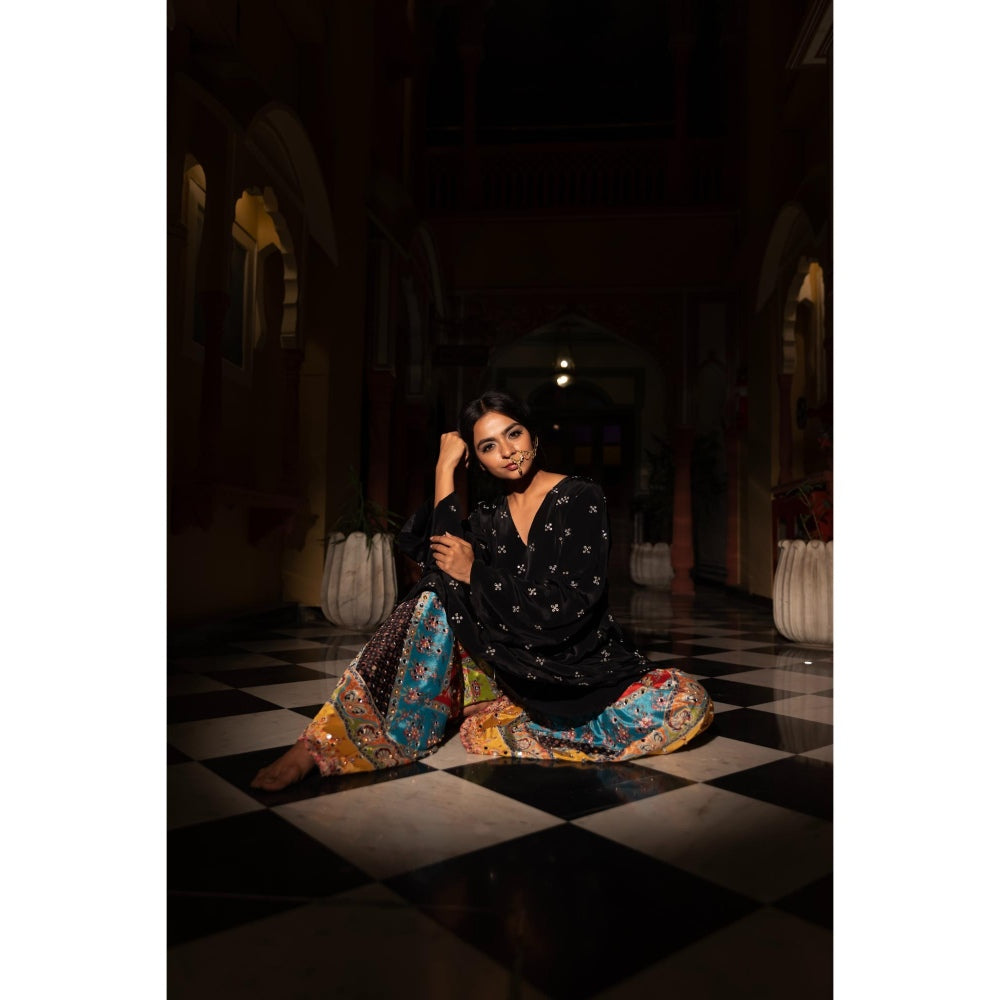 Tussya by Shreya Aadya Multi-Color Kurta with Palazzo (Set of 2)