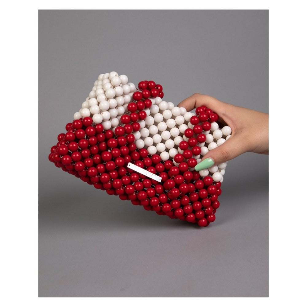 Tussya by Shreya by Shreya Cherry Ivory - Crystal Handbag