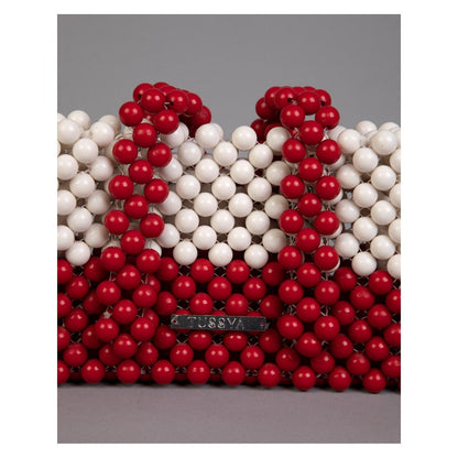 Tussya by Shreya by Shreya Cherry Ivory - Crystal Handbag