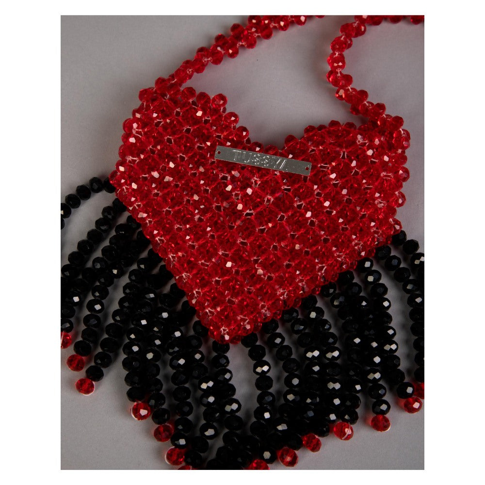 Tussya by Shreya by Shreya Cardinal Crimson - Crystal Sling Bag