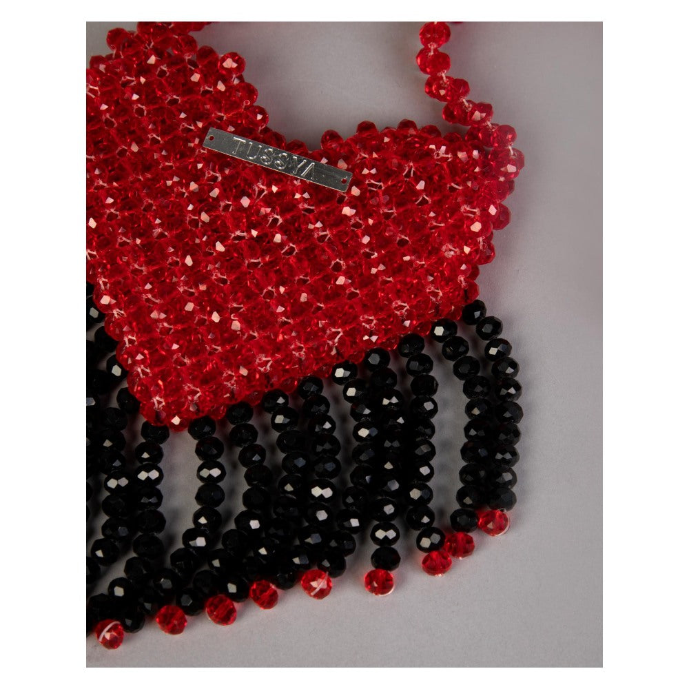 Tussya by Shreya by Shreya Cardinal Crimson - Crystal Sling Bag