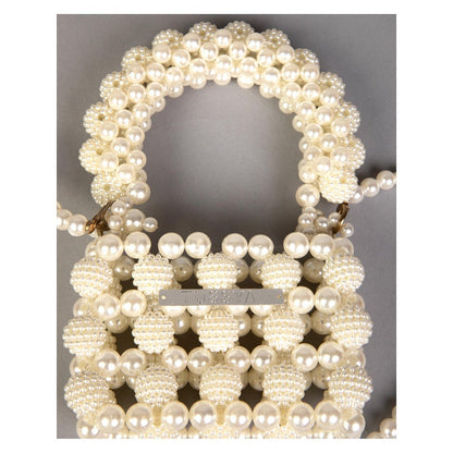 Tussya by Shreya by Shreya Halo Pearl Min - Crystal Sling Bag