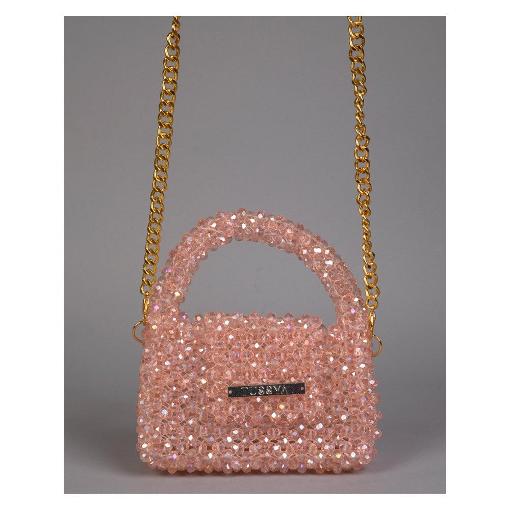 Tussya by Shreya by Shreya Glint Mini - Crystal Sling Bag