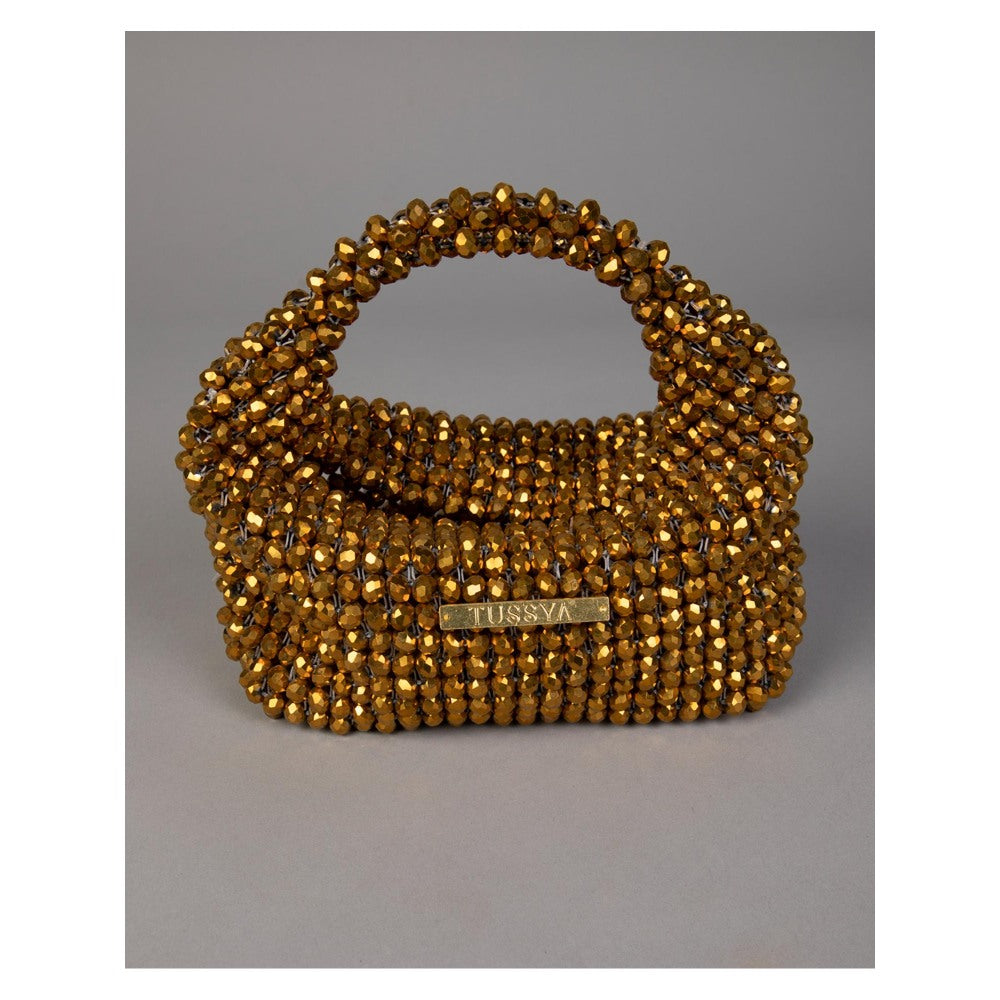 Tussya by Shreya by Shreya Gossamer - Crystal Handbag
