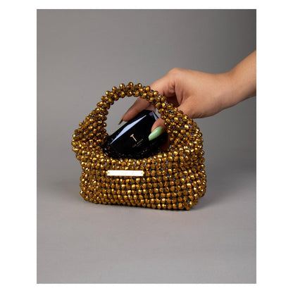 Tussya by Shreya by Shreya Gossamer - Crystal Handbag