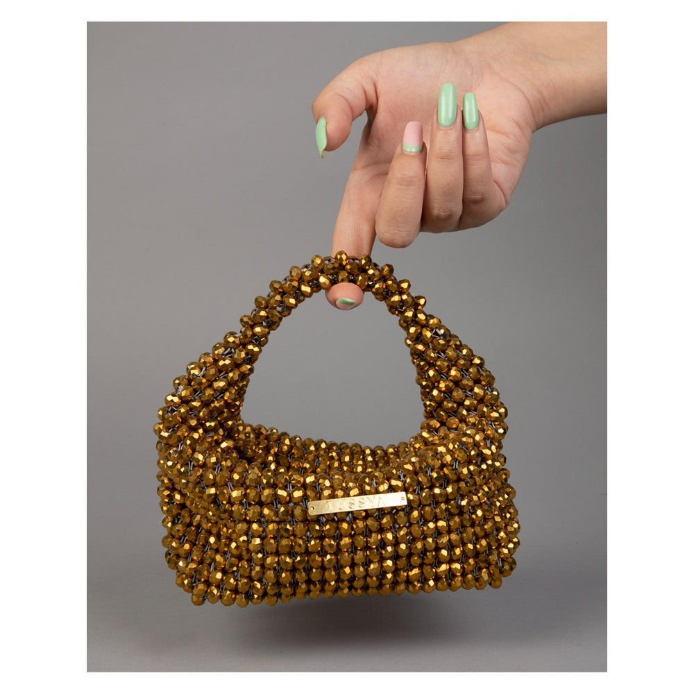 Tussya by Shreya by Shreya Gossamer - Crystal Handbag