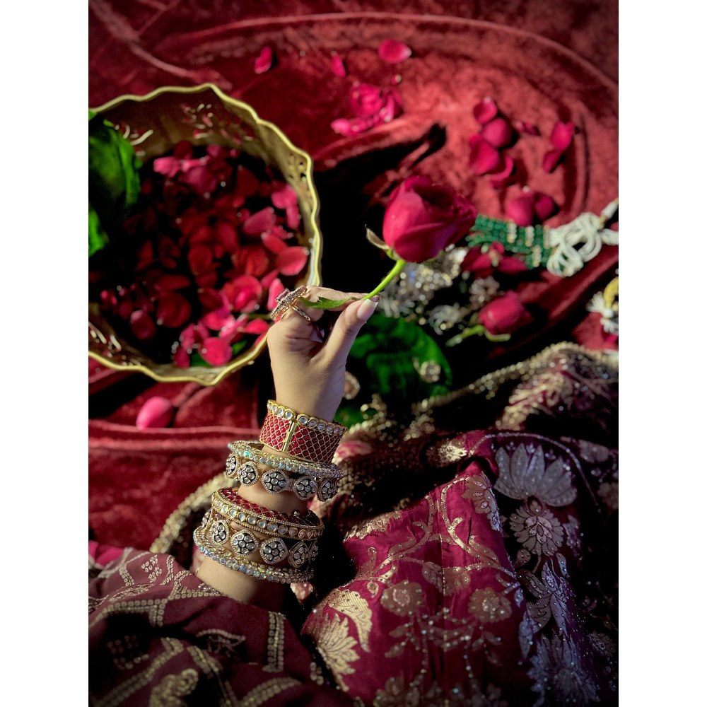 Tussya by Shreya Bridal Bangle Stack
