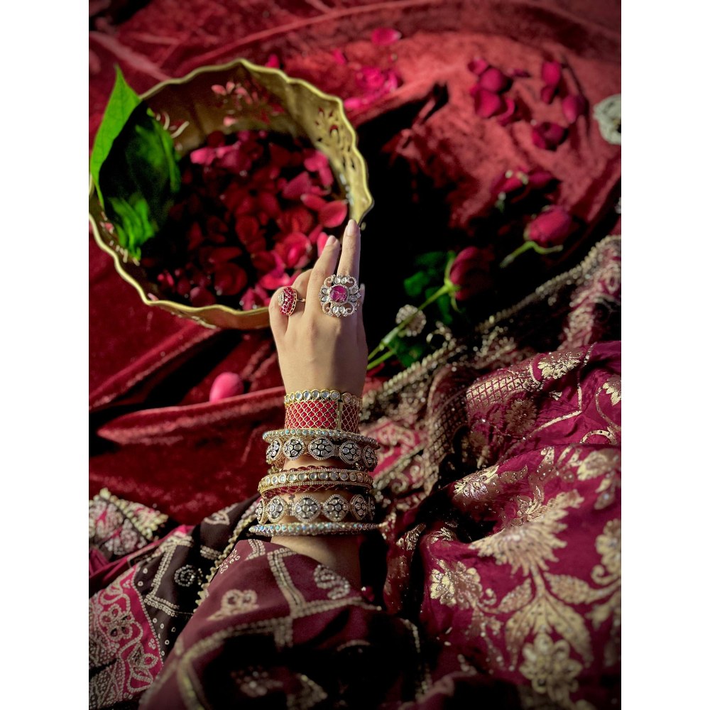 Tussya by Shreya Bridal Bangle Stack