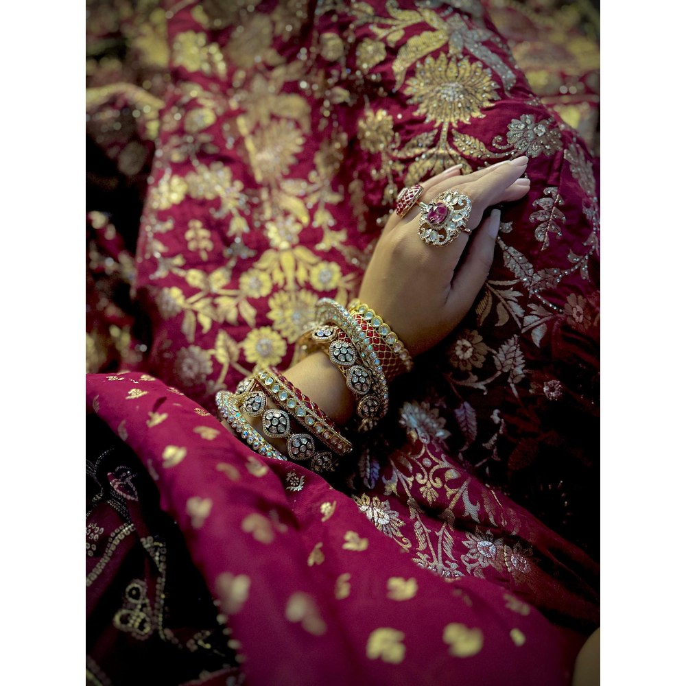Tussya by Shreya Bridal Bangle Stack